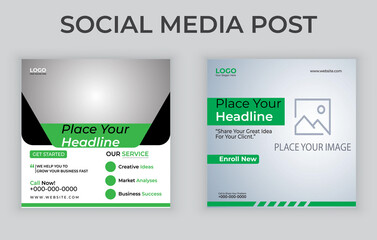 Social Media Post Templates Design For Your Promotional Business with vector file, illustration, file, 