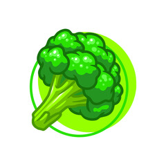 Broccoli vegetables drawing illustration design