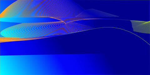 Abstract Blue Background With Lines