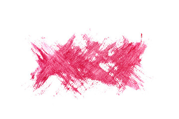 Pink,Red colorwater brush strokes paint on white background,Abstract color