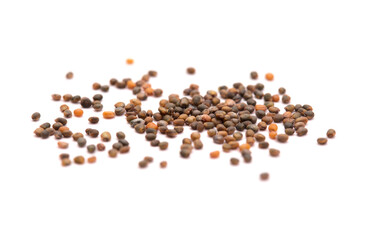 small seeds of rocket salad, local produce of Canary Islands, Spain