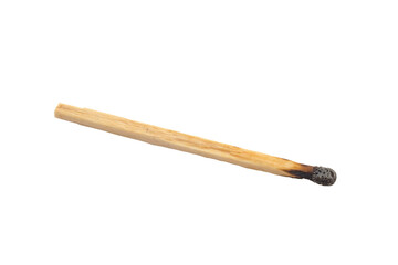 burnt match close-up