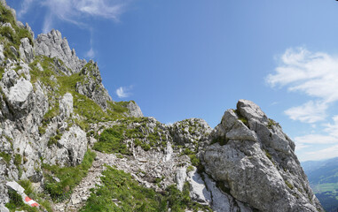 Wanderung Kleines Törl von Süden im Wilden Kaiser