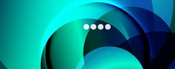 Fluid gradients, swirls and circles. Bright color lines. Vector Illustration For Wallpaper, Banner, Background, Landing Page