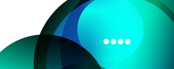 Fluid gradients, swirls and circles. Bright color lines. Vector Illustration For Wallpaper, Banner, Background, Landing Page