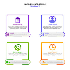 simple modern gradient business infographic design template. 