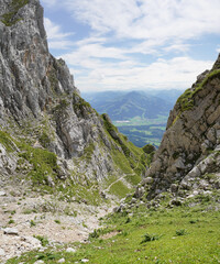 Wanderung Kleines Törl von Süden im Wilden Kaiser