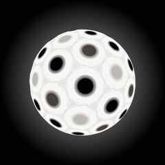 imaginary alien seed in silver and black