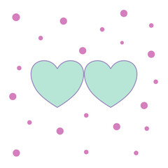 Heart image. Heart card conveys love and care.