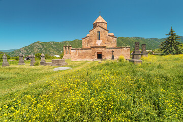 Odzun church and monastery (6th century) located in Lori region in Armenia. Travel and sightseeing...