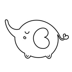 elephant outline