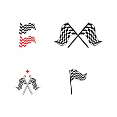 Race flag icon design