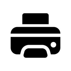 Printer icon vector. copy machine illustration sign. Fax symbol.