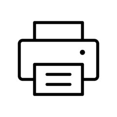 Printer icon vector. copy machine illustration sign. Fax symbol.