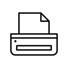 Printer icon vector. copy machine illustration sign. Fax symbol.