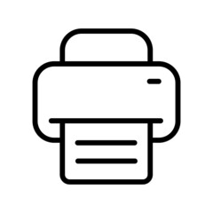 Printer icon vector. copy machine illustration sign. Fax symbol.
