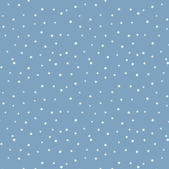 Random scattered dots, abstract background. Seamless vector pattern. Polka dot pattern. Celebration confetti background. Pattern for textiles.