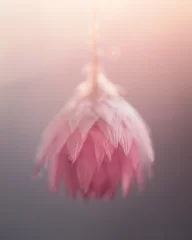 Fleecedeken met foto Pink soft flower, delightful, dreamy, pastel pink, soft light, rose © AV Photos