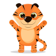 Chinese tiger cartoon character