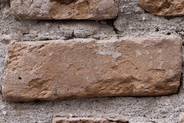old brick wall close up