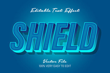 shield modern text effect