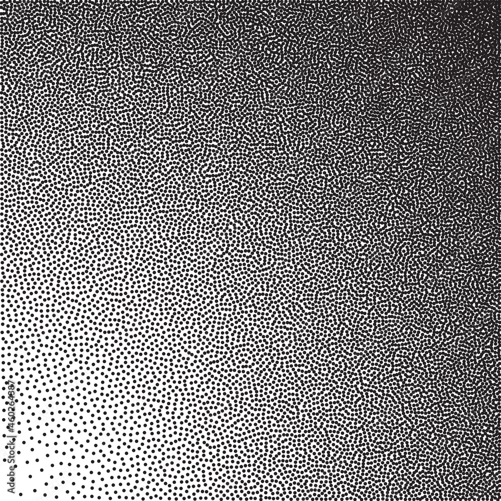 Poster Stochastic raster halftone gradient print