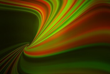 Dark Green vector glossy abstract background.