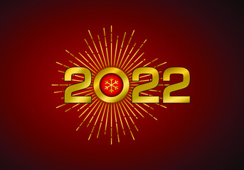 2022. 2022 happy new year. 2022 Background. 2022 Vector design illustration. 2022 number design template celebration typography poster, banner or greeting card for Happy new year
