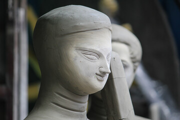 sculpture of a Indian gods Devi Durga.