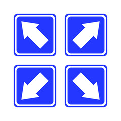 arrows set icon vector