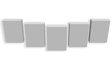 Mockup Box In White Blackground