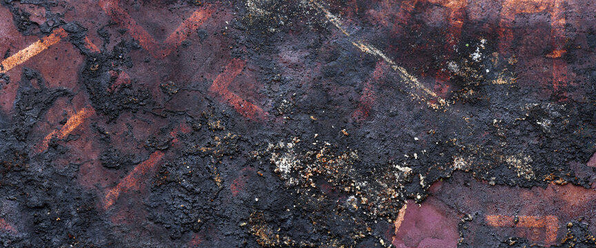 grunge background with scratches, scary dark color, metal texture