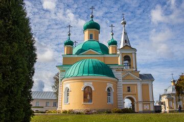 Fototapeta na wymiar Vvedeno-Oyatsky Convent near St. Petersburg