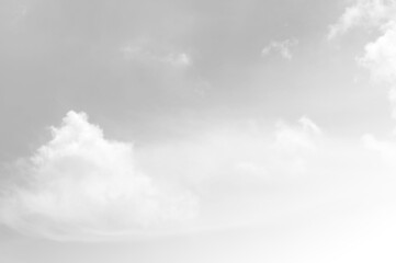 Black sky with white cloud. Dark background before Rainstorm.