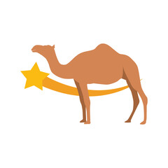 Illustration Vector Graphic of Camel Star Logo. Perfect to use for Technology Company
