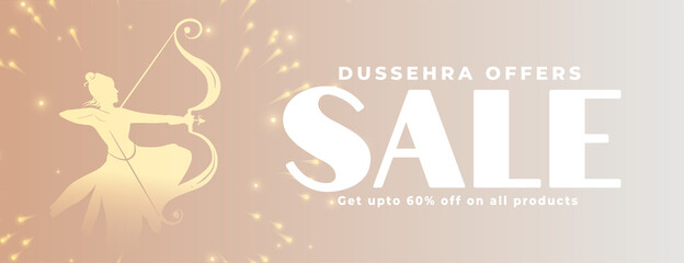 dussehra sale and offer banner for marketing purpose