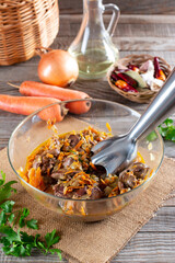 The process of making liver pate