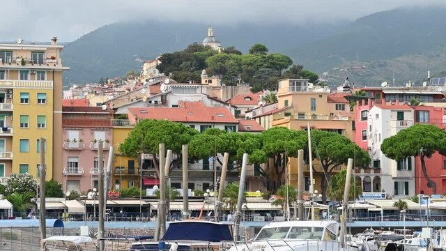 SANREMO, ITALY - 14 SEPTEMBER, 2021: Boats and yachts at the port