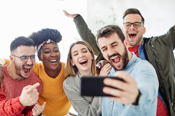 young people adult fun selfie friendship friend happy together group cheerful smiling