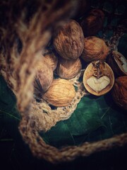 walnuts and nutcracker