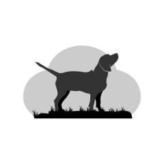 Illustration Vector Graphic of Beagle Dog Cloud Logo. Perfect to use for Technology Company