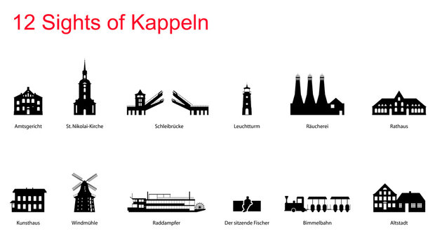 12 Sights of Kappeln, germany