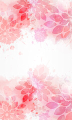 Abstract background with floral swirls