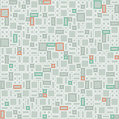 Obraz premium Seamless pattern of various hand drawn squares. Design element for prints, backgrounds, template, web pages and textile pattern. Geometric art.