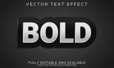 modern editable bold text effect, vector illustration