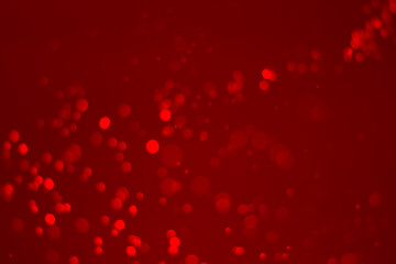 red glitter vintage lights background. red bokeh background.