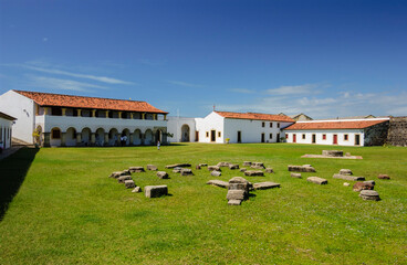 Fototapeta na wymiar Cabedelo, next to Joao Pessoa, Paraiba, Brazil on May 11, 2005. Fortress of Santa Catarina.