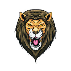 lion head vector