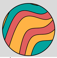 set of colorful symbols