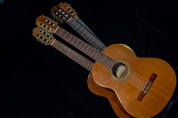 Obraz na płótnie Canvas Spanish guitars for an instrumental concert concept